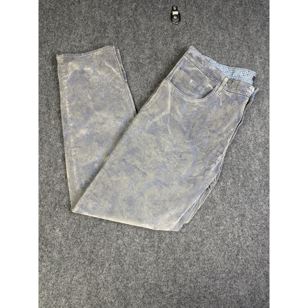 Men's Robert Graham Celestial 5 Pocket Pants Jeans Size 42x36 Velvet Gray